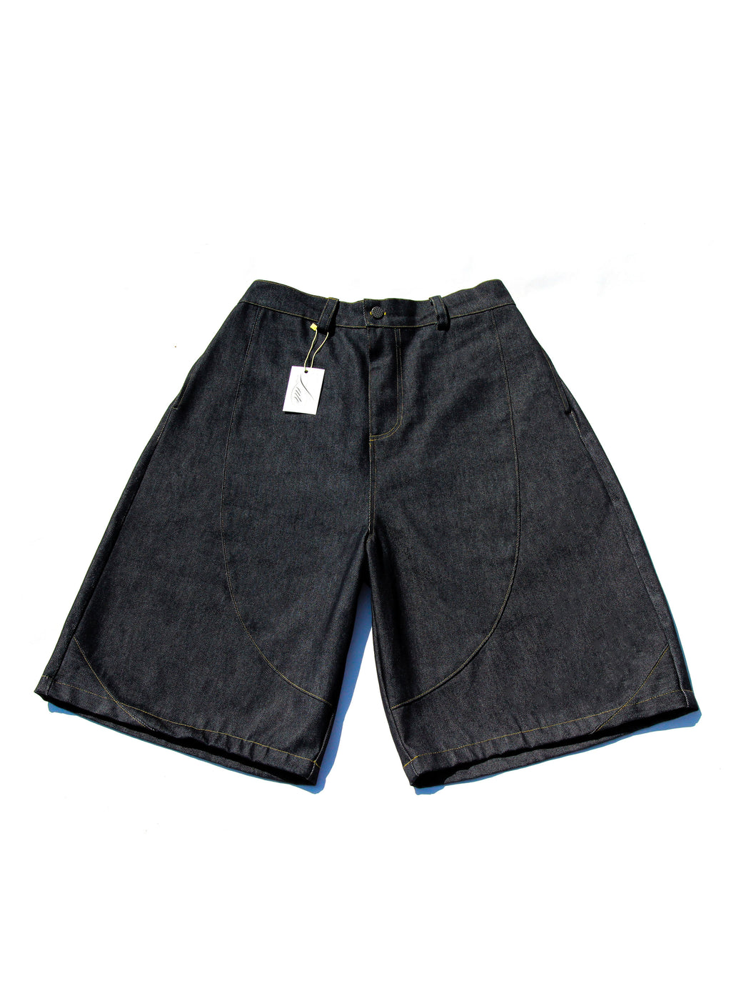 LATE Series A denim shorts