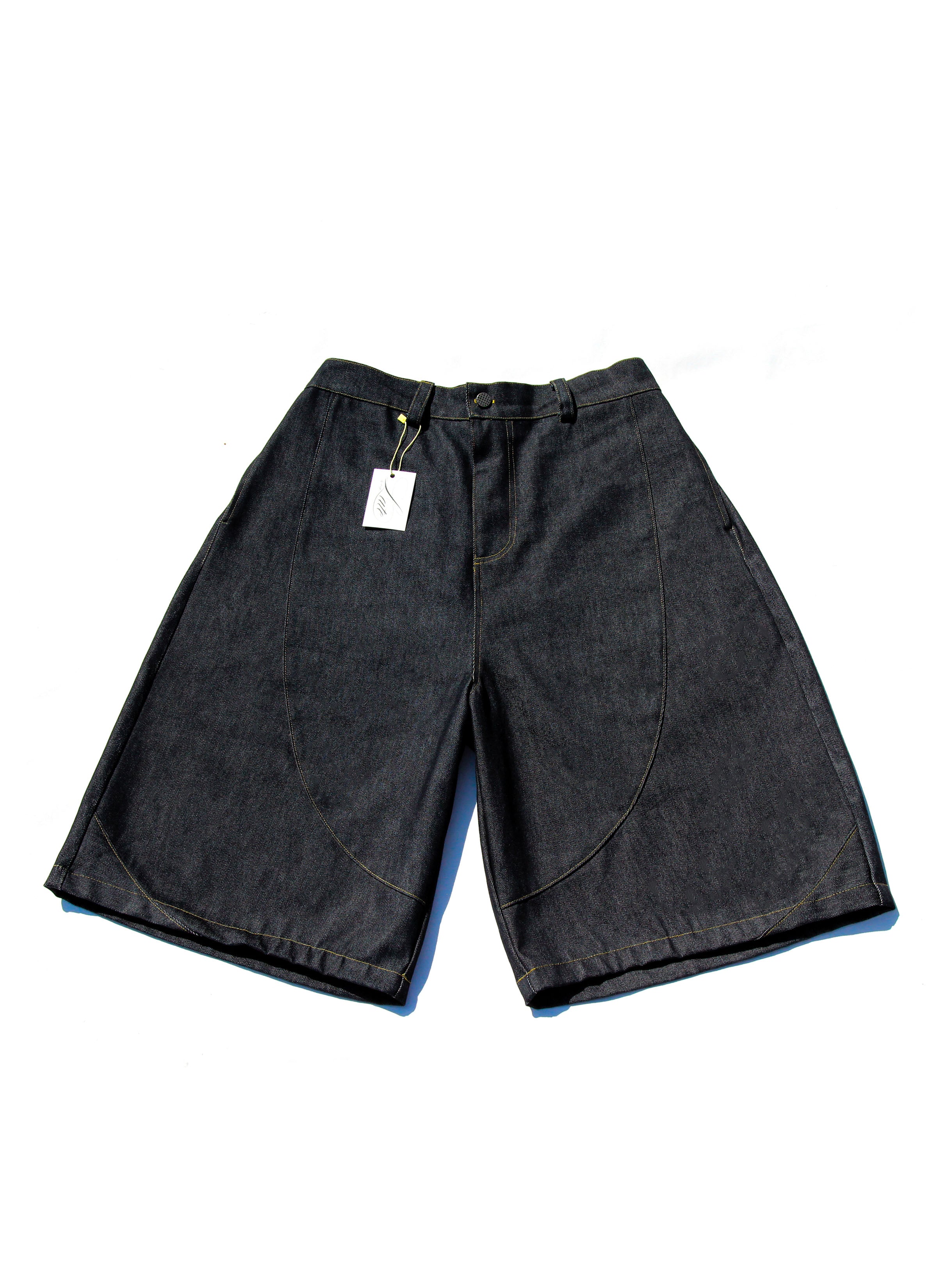 LATE Series A denim shorts